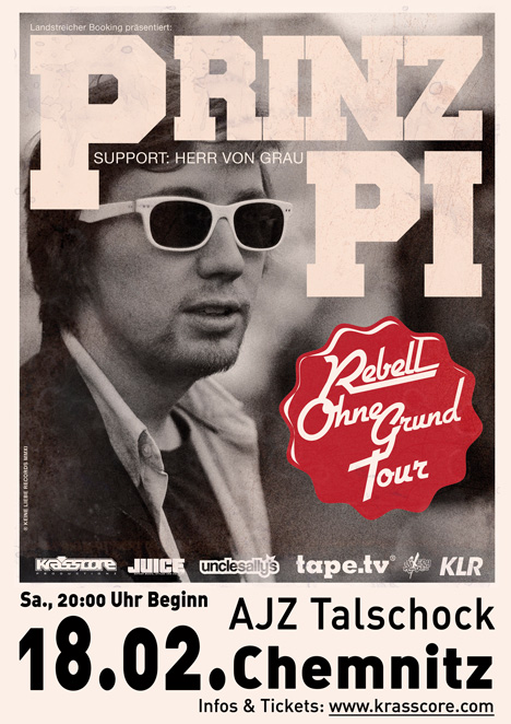 Flyer PRINZ PI  | support: Herr von Grau